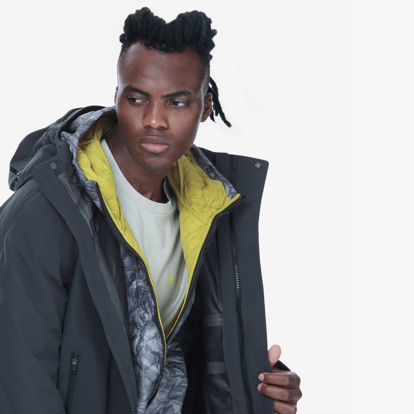 Liner Parka Coat - Dark Grey