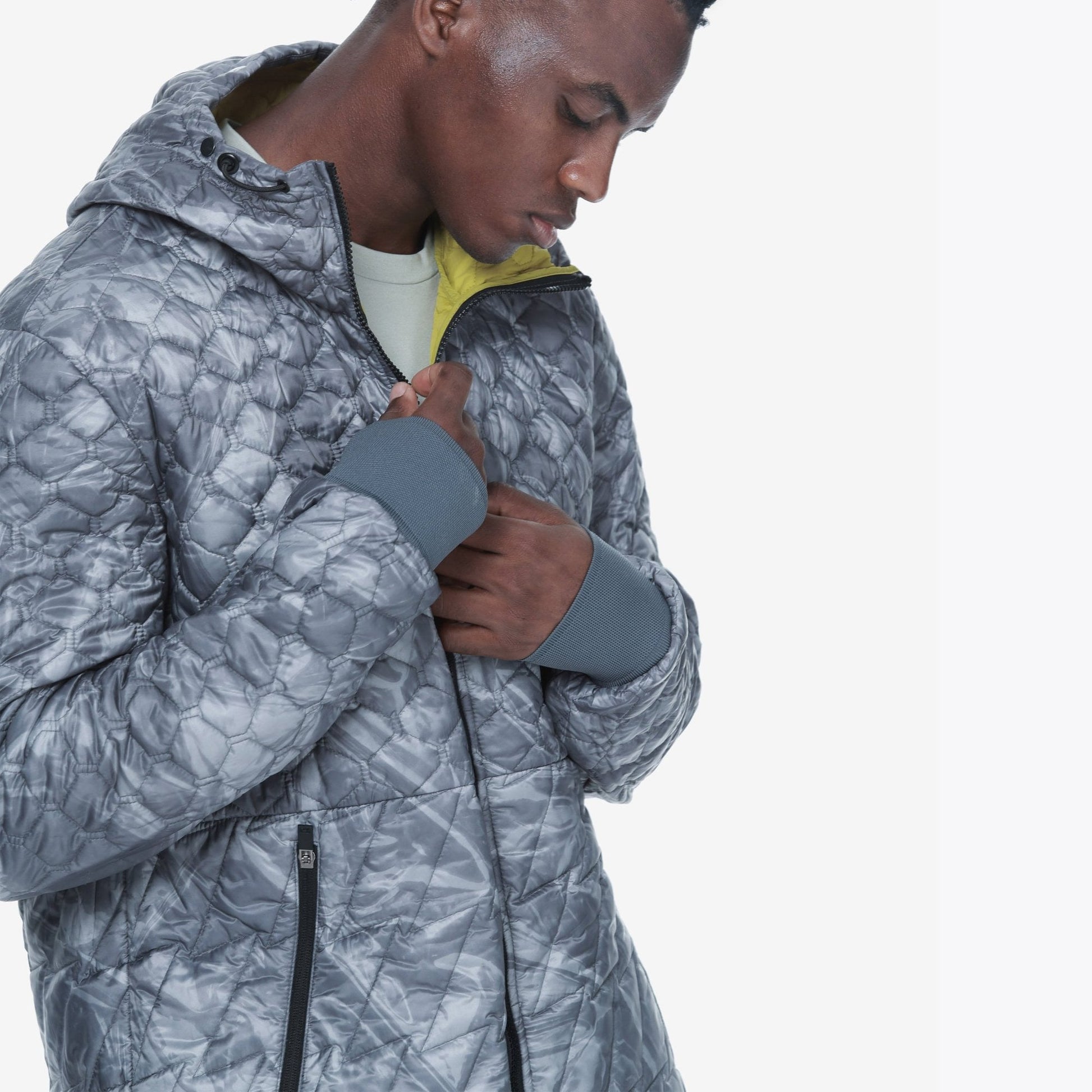 Krakatau Liner Parka Coat - Dark Grey