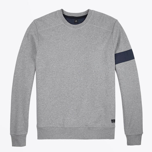Moore - Crew Neck Sweater - Grey Melange
