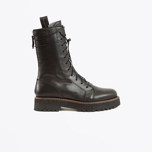 - Scorpio - Calfskin Leather Boots - Black
