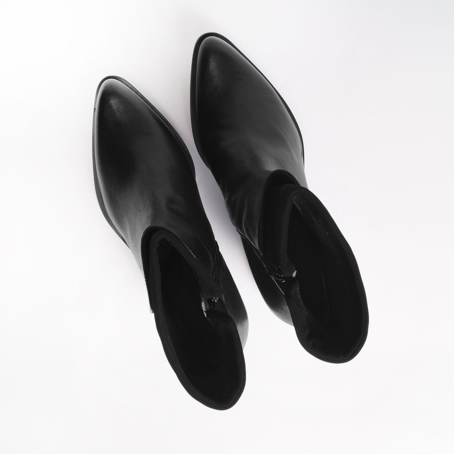 - Shoko Zanzi - Leather Ankle Boots - Black