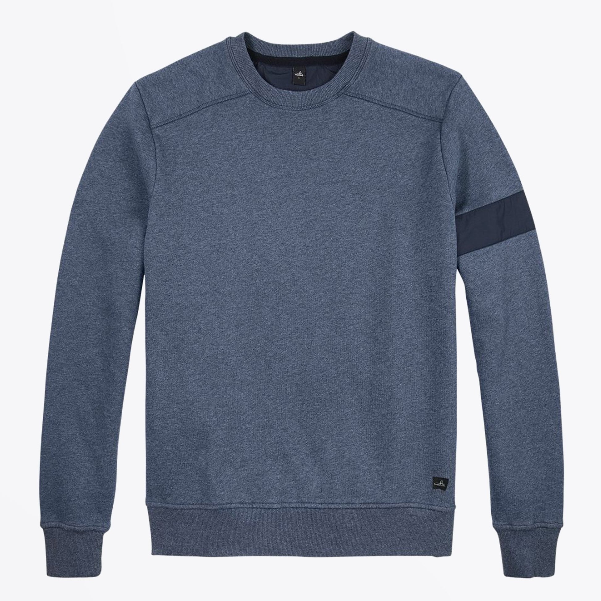 Wahts Moore - Crew Neck Sweater - Blue Melange
