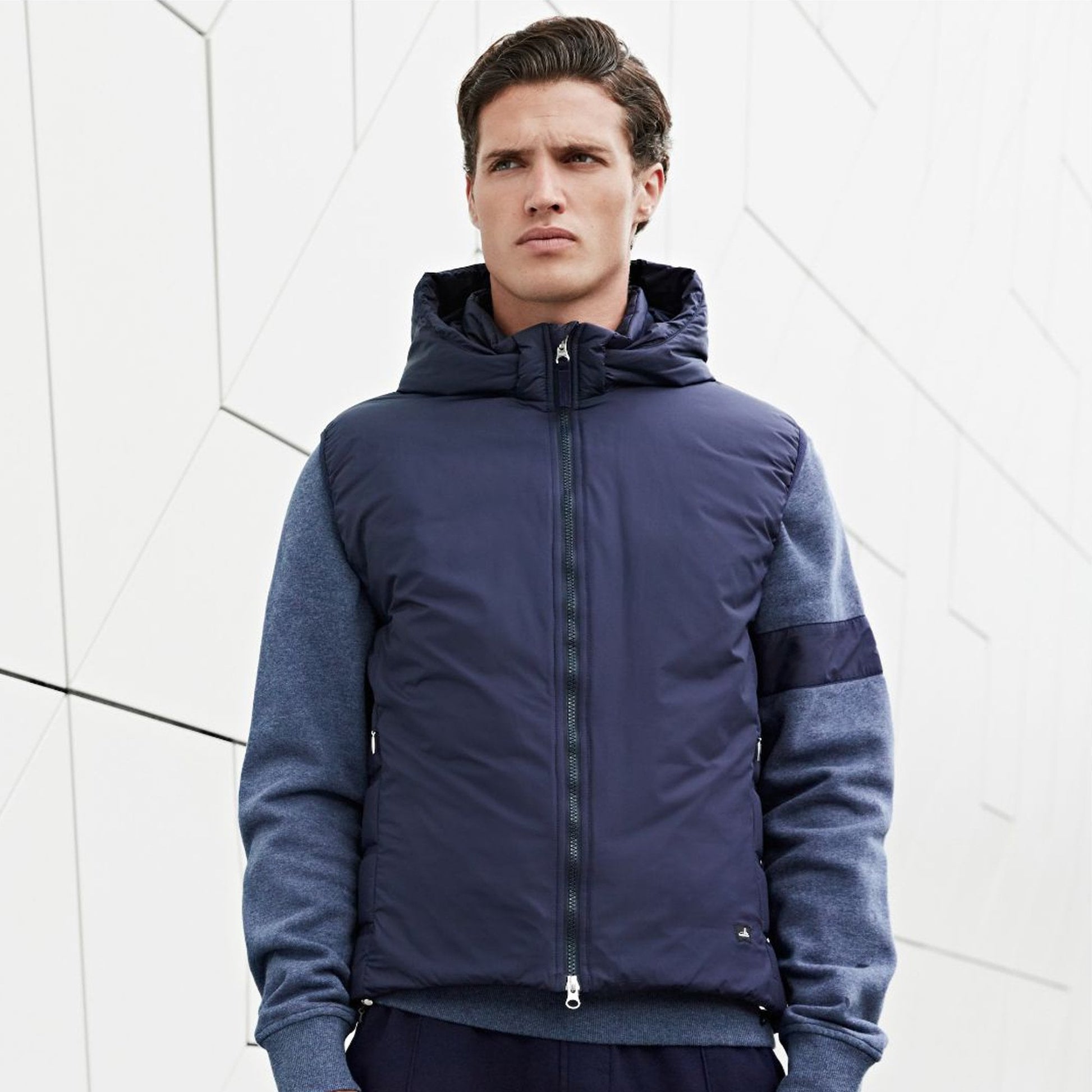 Wahts Moore - Crew Neck Sweater - Blue Melange