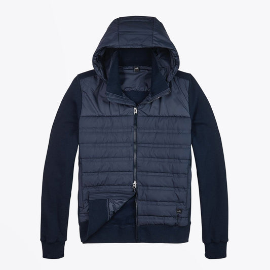 - Smith - Quilted Sweat Jacket - Navy Blue