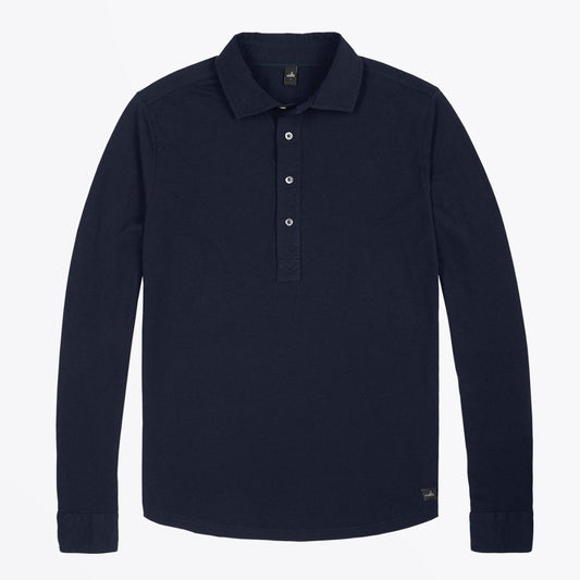- Norton - Jersey Polo Shirt - Navy Blue
