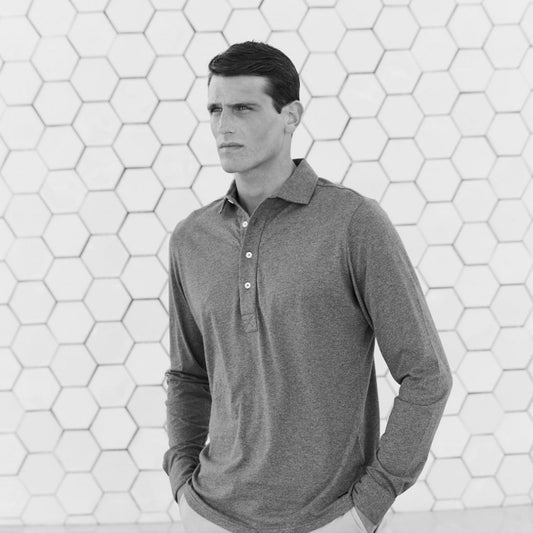 - Norton - Jersey Polo Shirt - Navy Blue