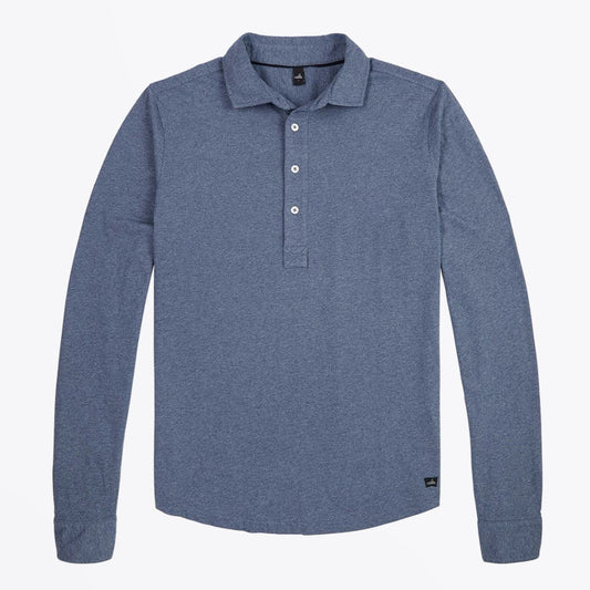 - Norton - Jersey Polo Shirt - Blue Melange