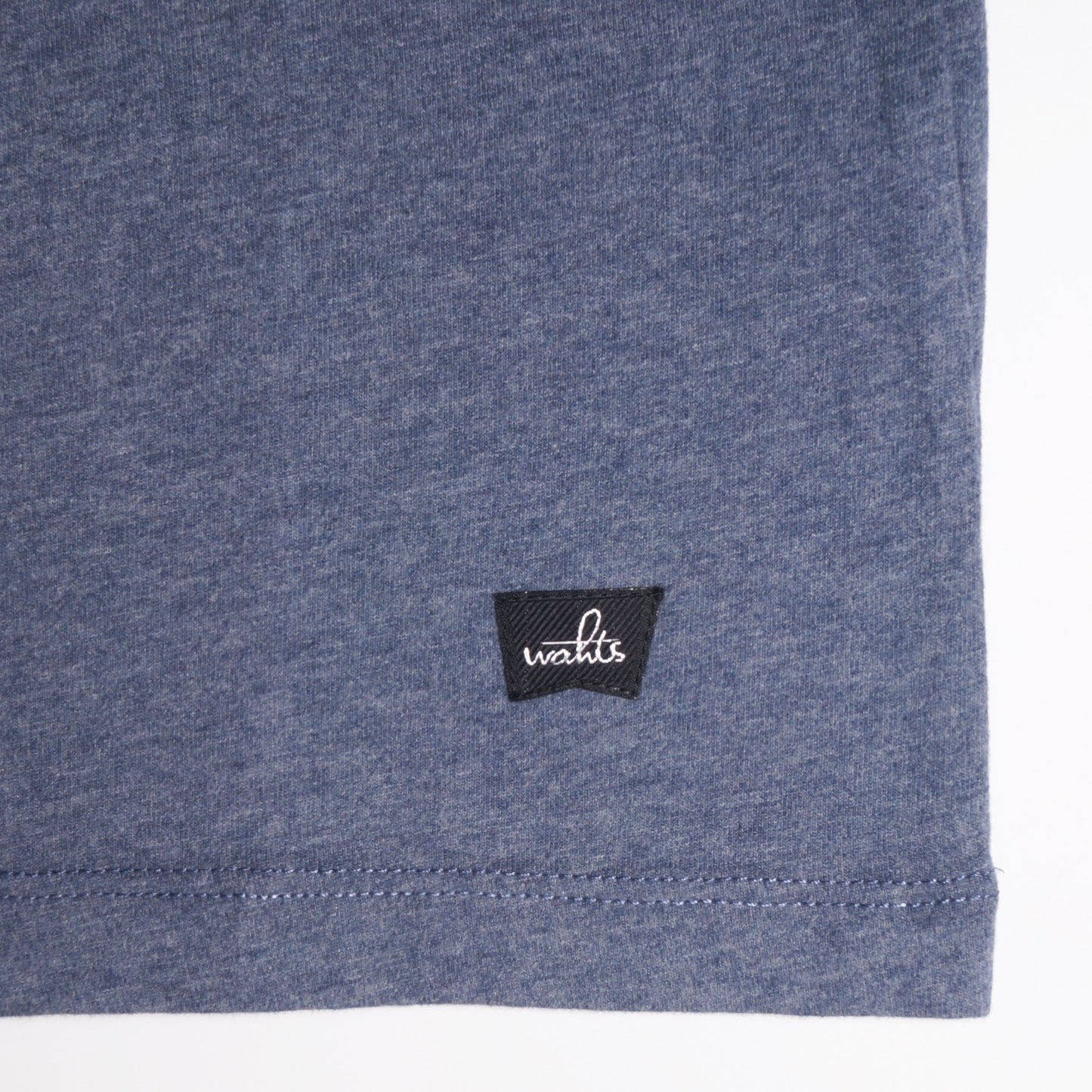 - Woods - Crew Neck T-shirt - Blue Melange