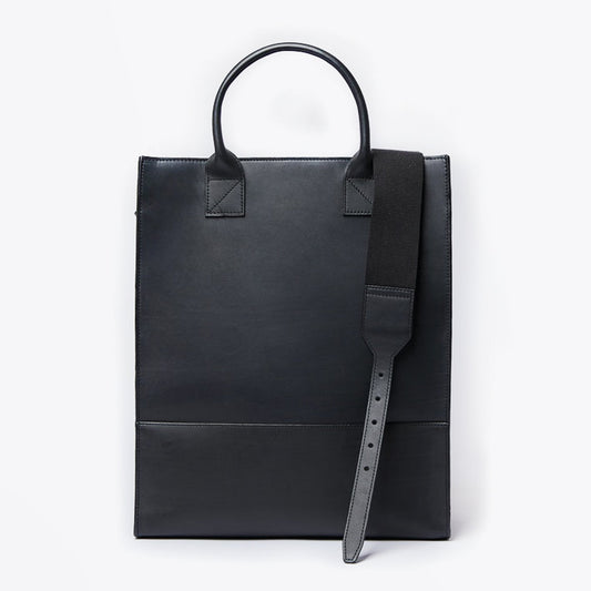 Jeffery - Leather Tote Bag - Black