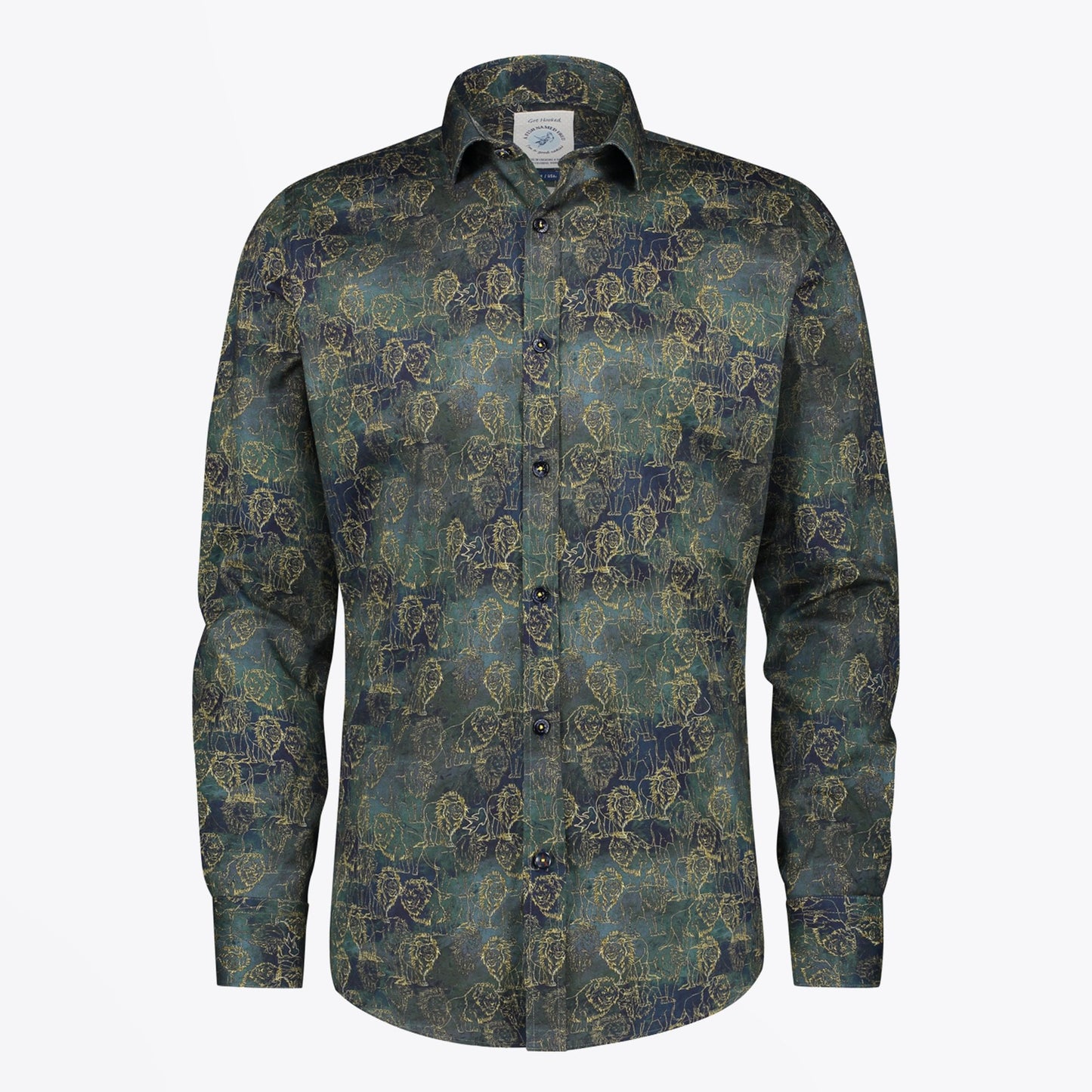 Lion Print Shirt - Green