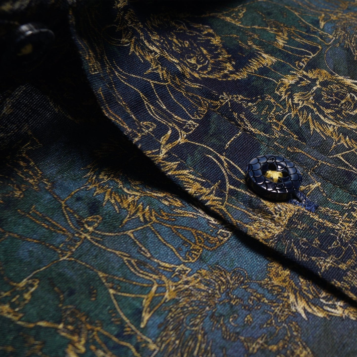 Lion Print Shirt - Green