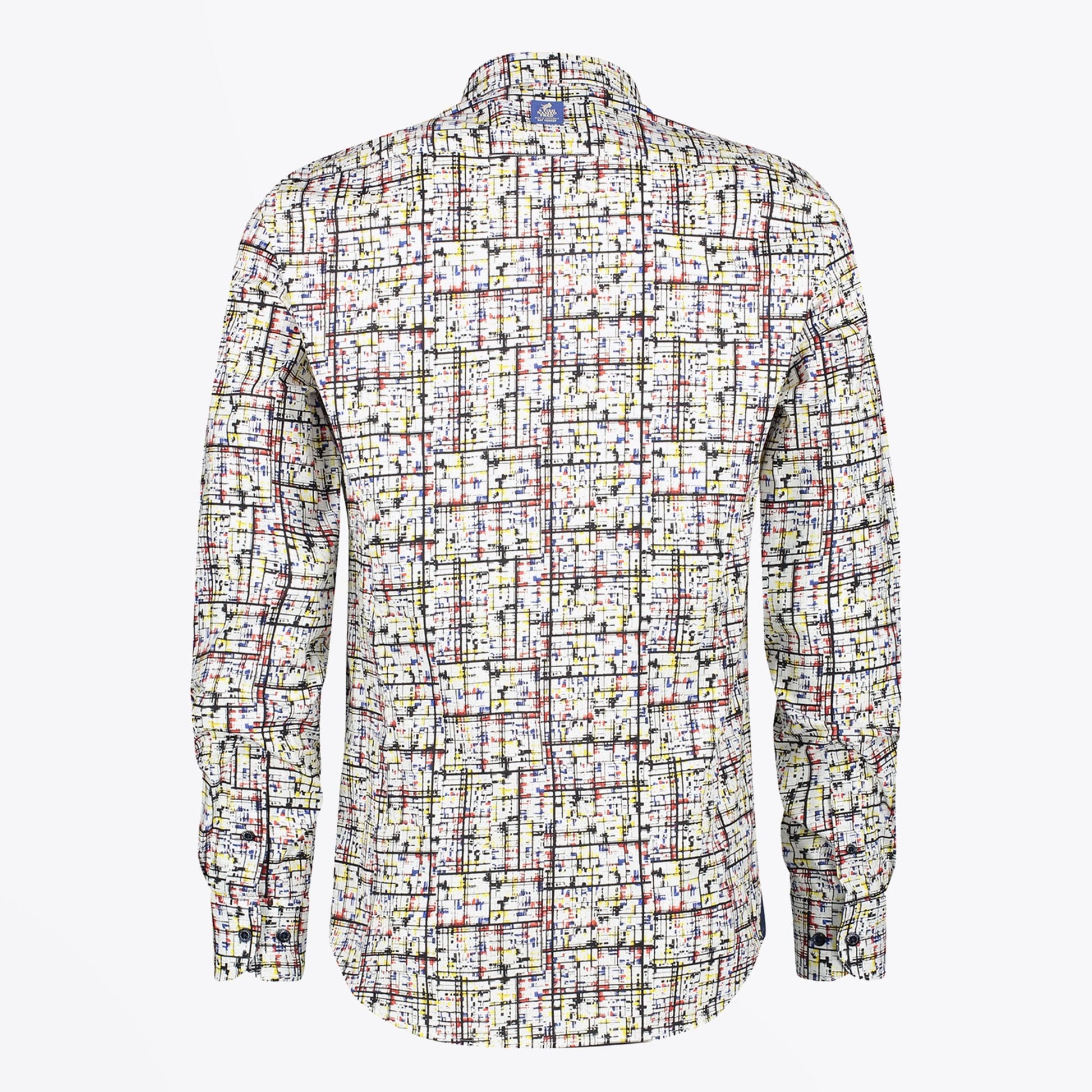 A Mondrian Art Print Shirt - White/Multi