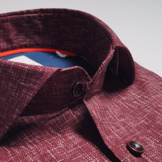 - Weave Print Shirt - Red