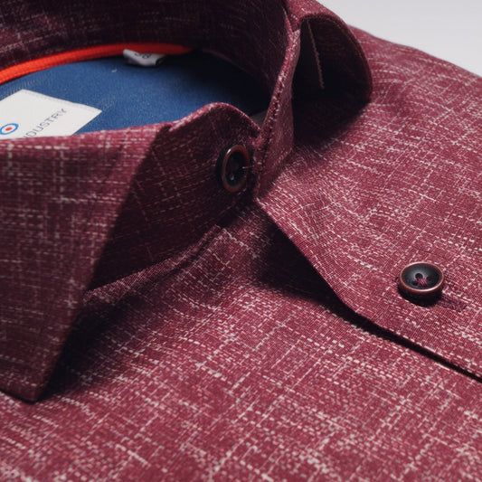 - Weave Print Shirt - Red