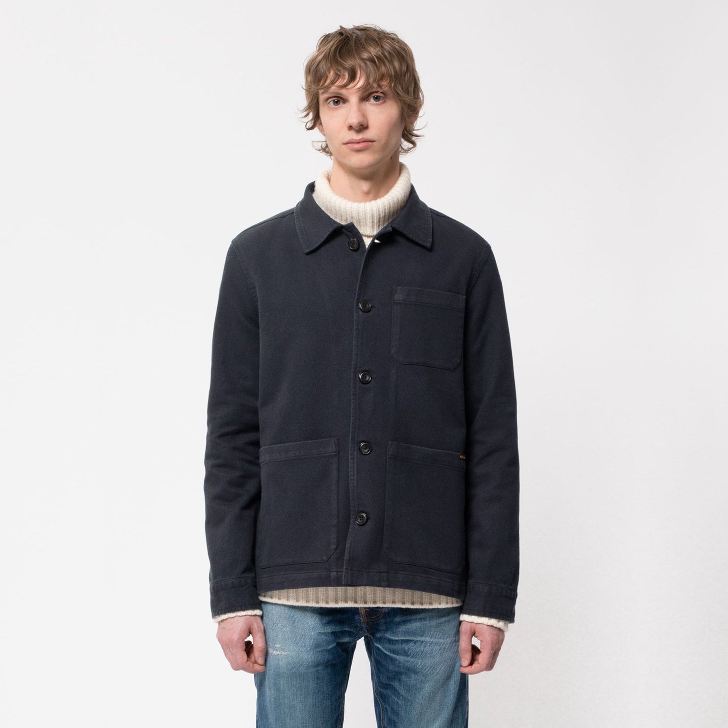 - Barney - Worker Jacket - Navy