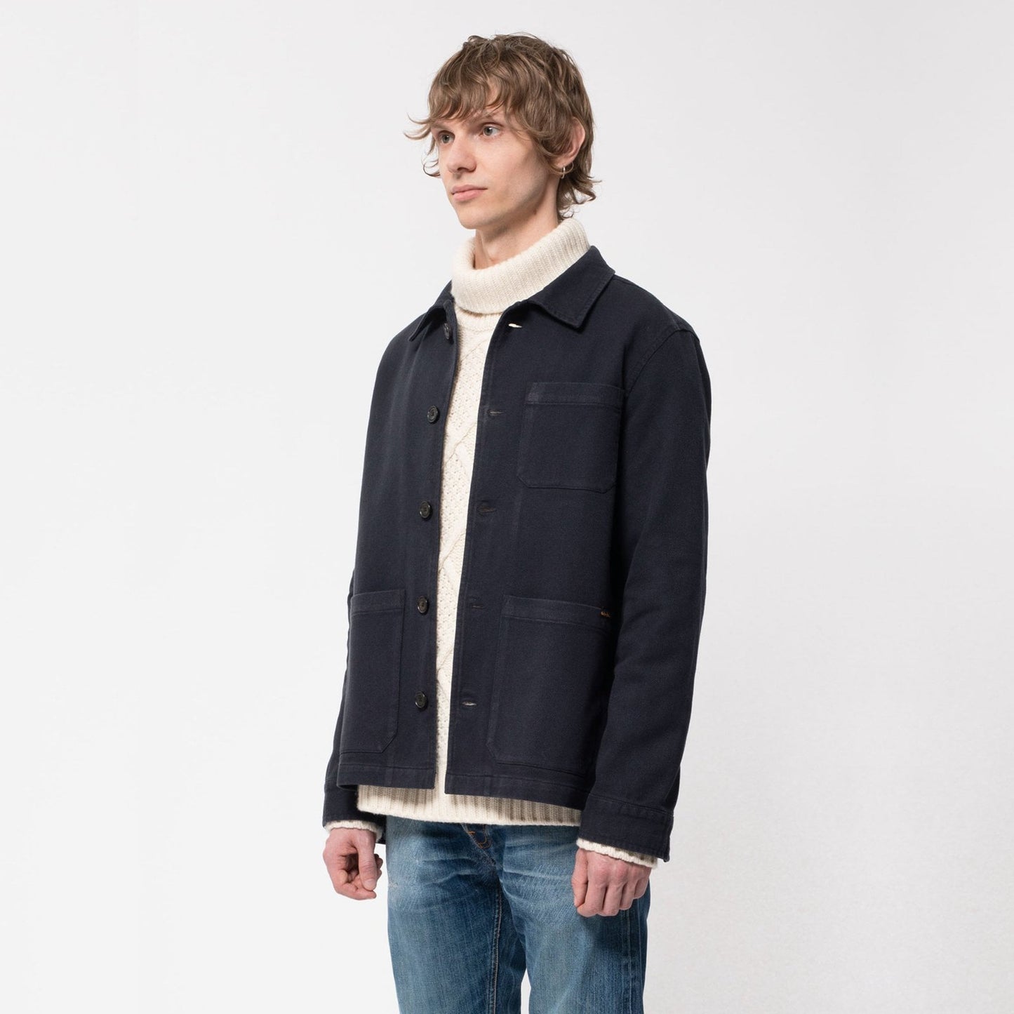 - Barney - Worker Jacket - Navy