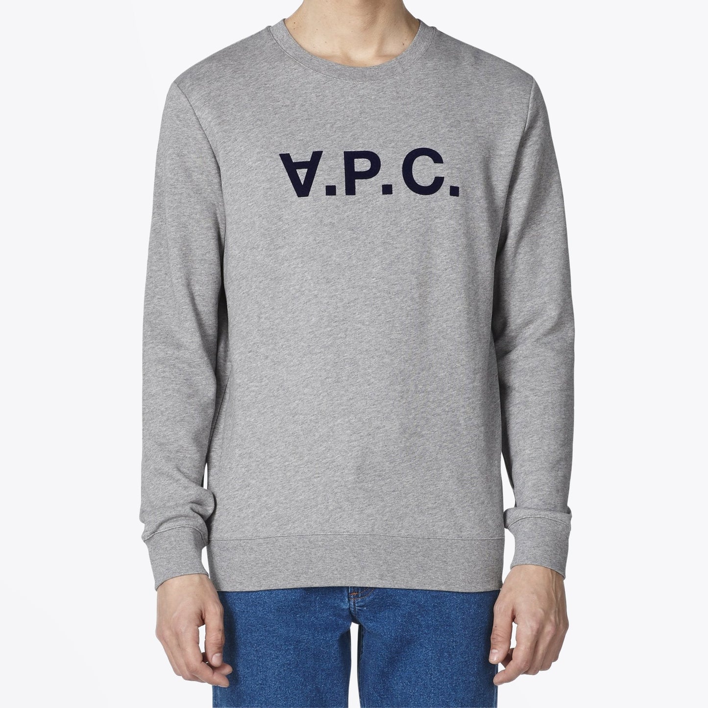 - VPC Brushed Cotton Sweater - Grey