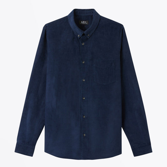 - Serge - Corduroy Shirt - Navy