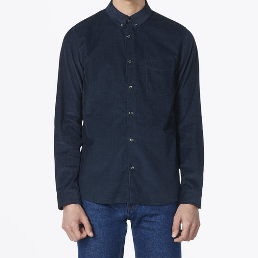 - Serge - Corduroy Shirt - Navy