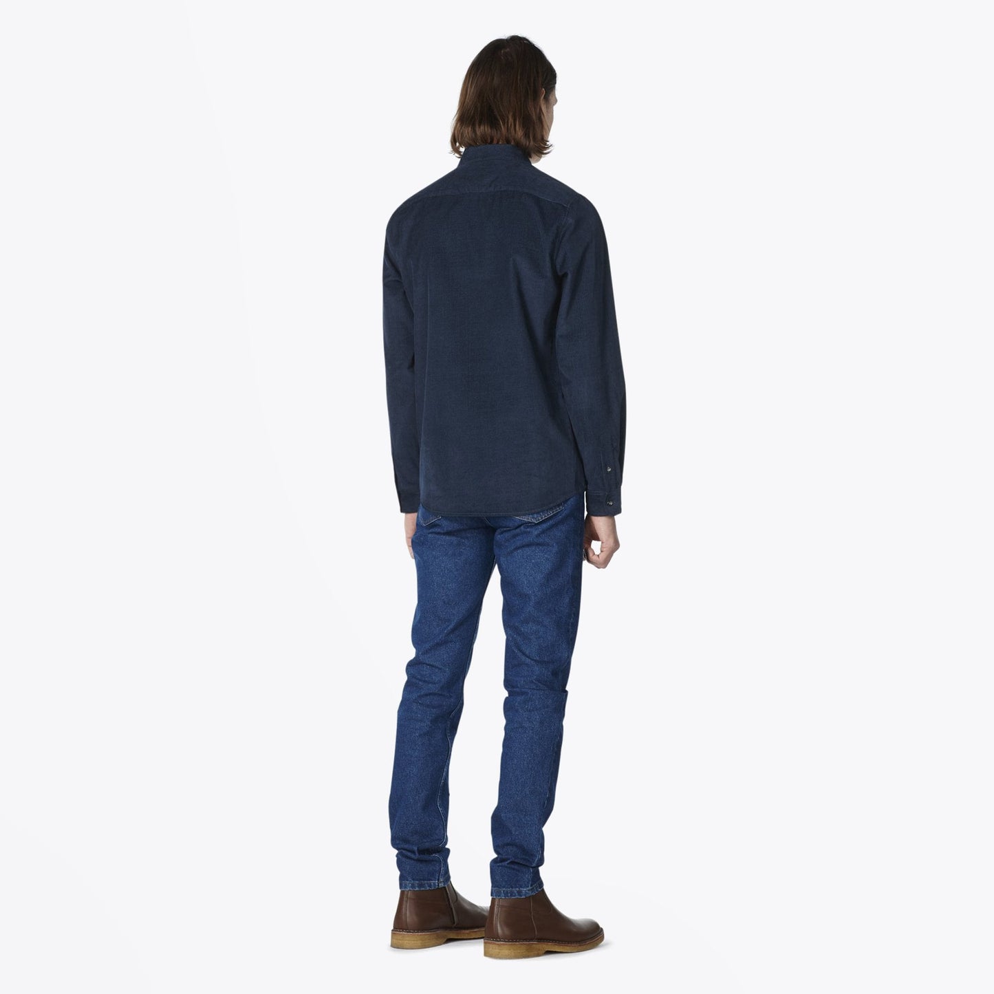 - Serge - Corduroy Shirt - Navy