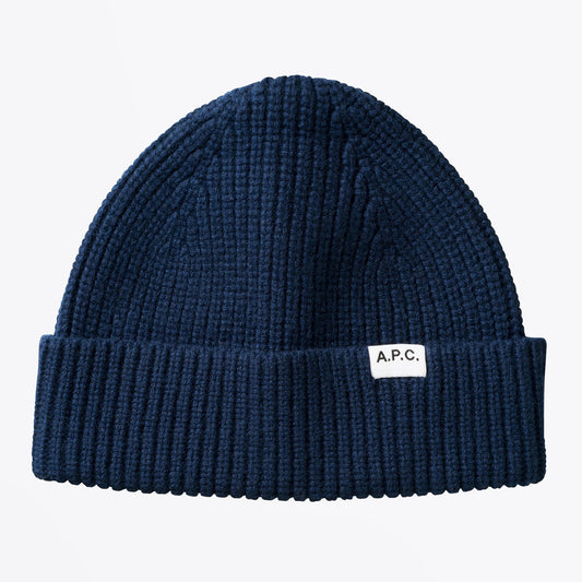 - Samuel - Wool Beanie Hat - Navy