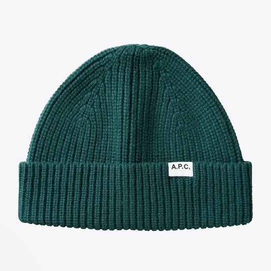 - Samuel - Wool Beanie Hat - Green
