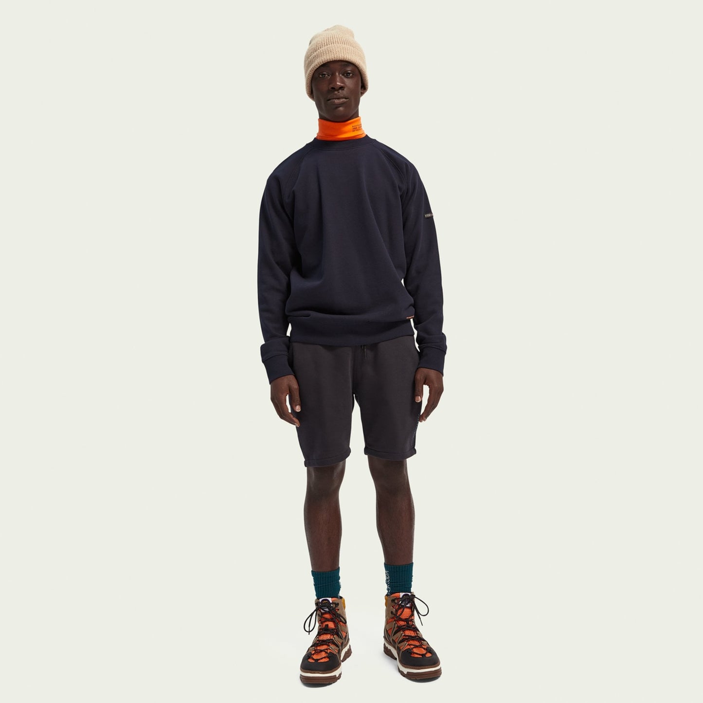 - Cotton Sweatshirt - Navy