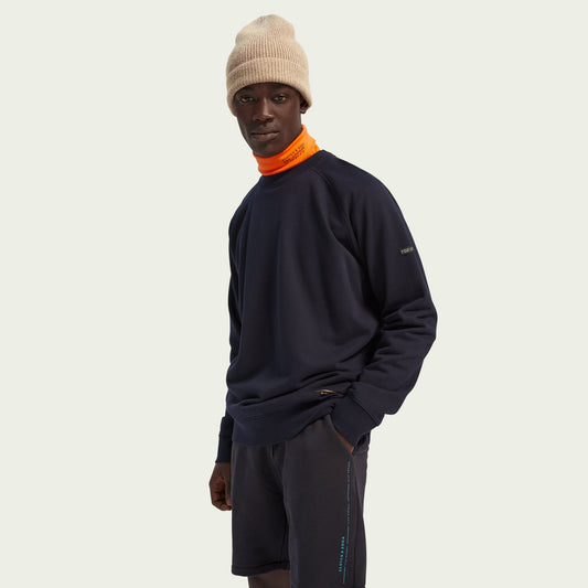 - Cotton Sweatshirt - Navy