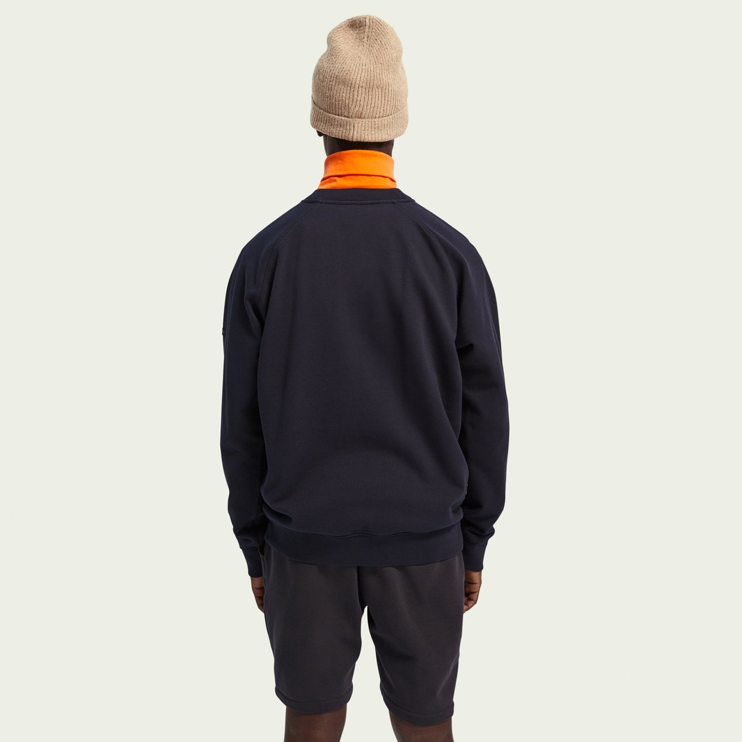 - Cotton Sweatshirt - Navy