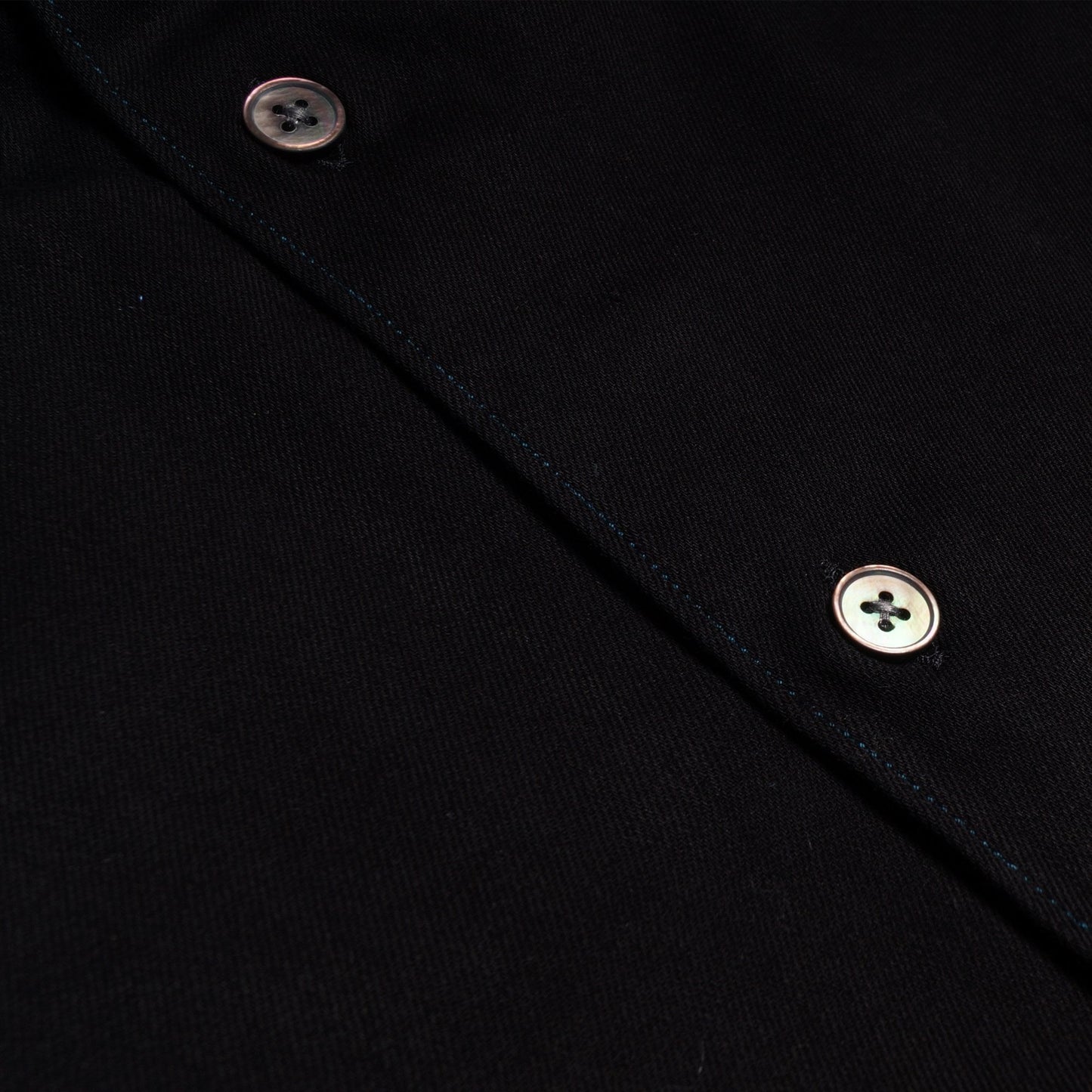 - Contrast Stitch Shirt - Black