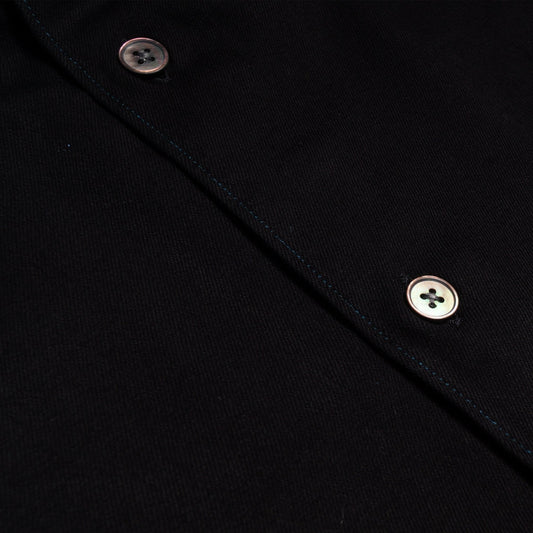 - Contrast Stitch Shirt - Black
