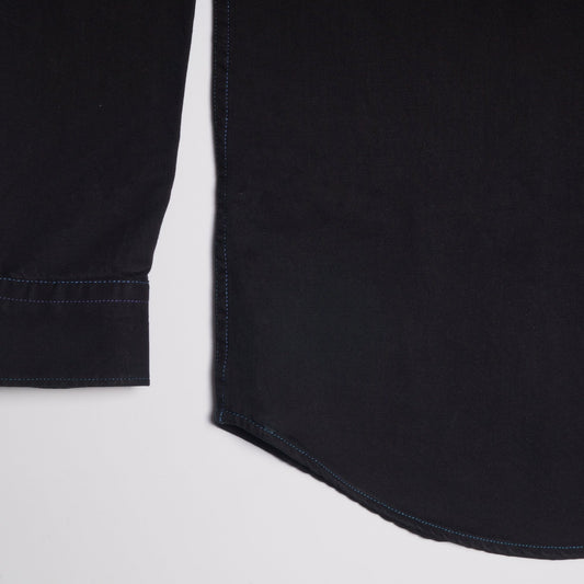 - Contrast Stitch Shirt - Black