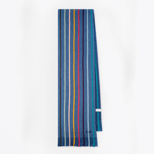- Twisted 'Artist Stripe' Wool Scarf - Multi