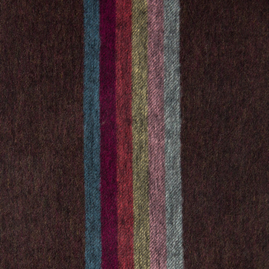 - Cashmere 'Artist Stripe' Scarf - Red/Multi