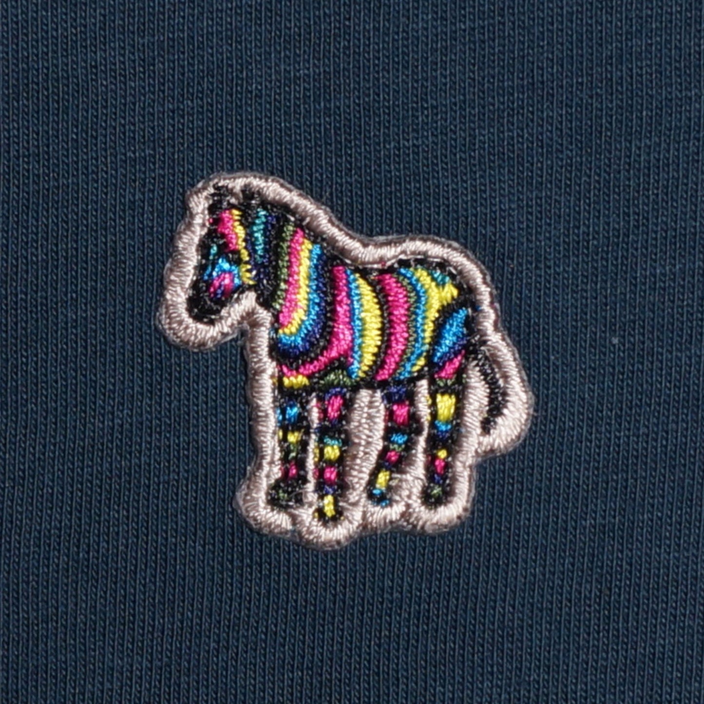 - Cotton Zebra Logo T-Shirt - White