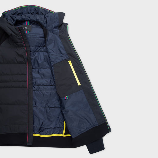 - Zip-Through Hooded Jacket - Black