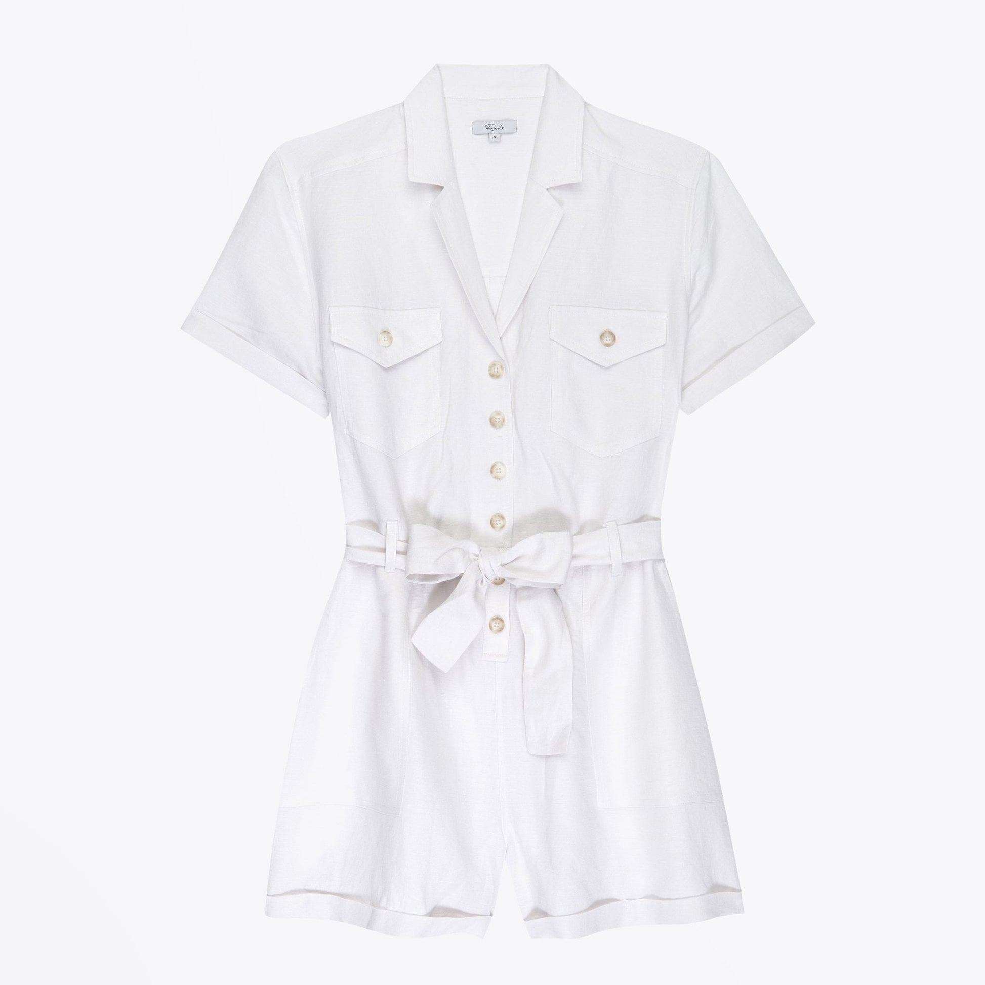 Rails Georgie - Tie Playsuit - Stone