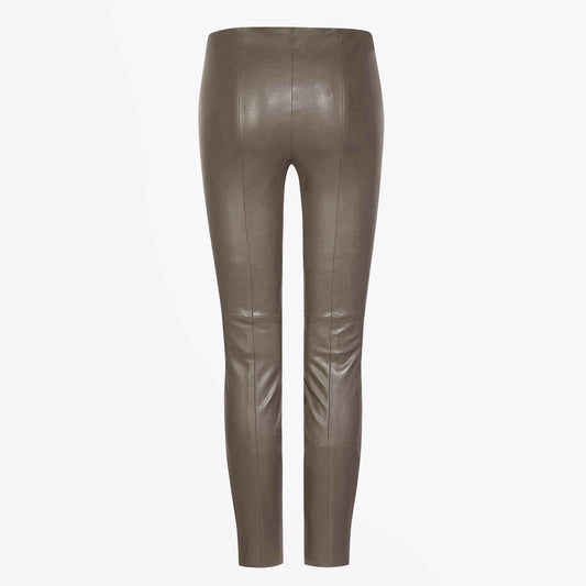 - Randa Vegan Leather Trousers - Taupe