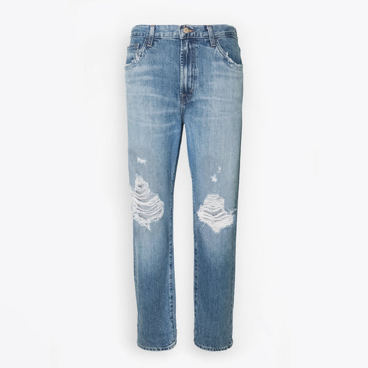 - Tate Boyfriend Fit Jeans - Senska Destruct