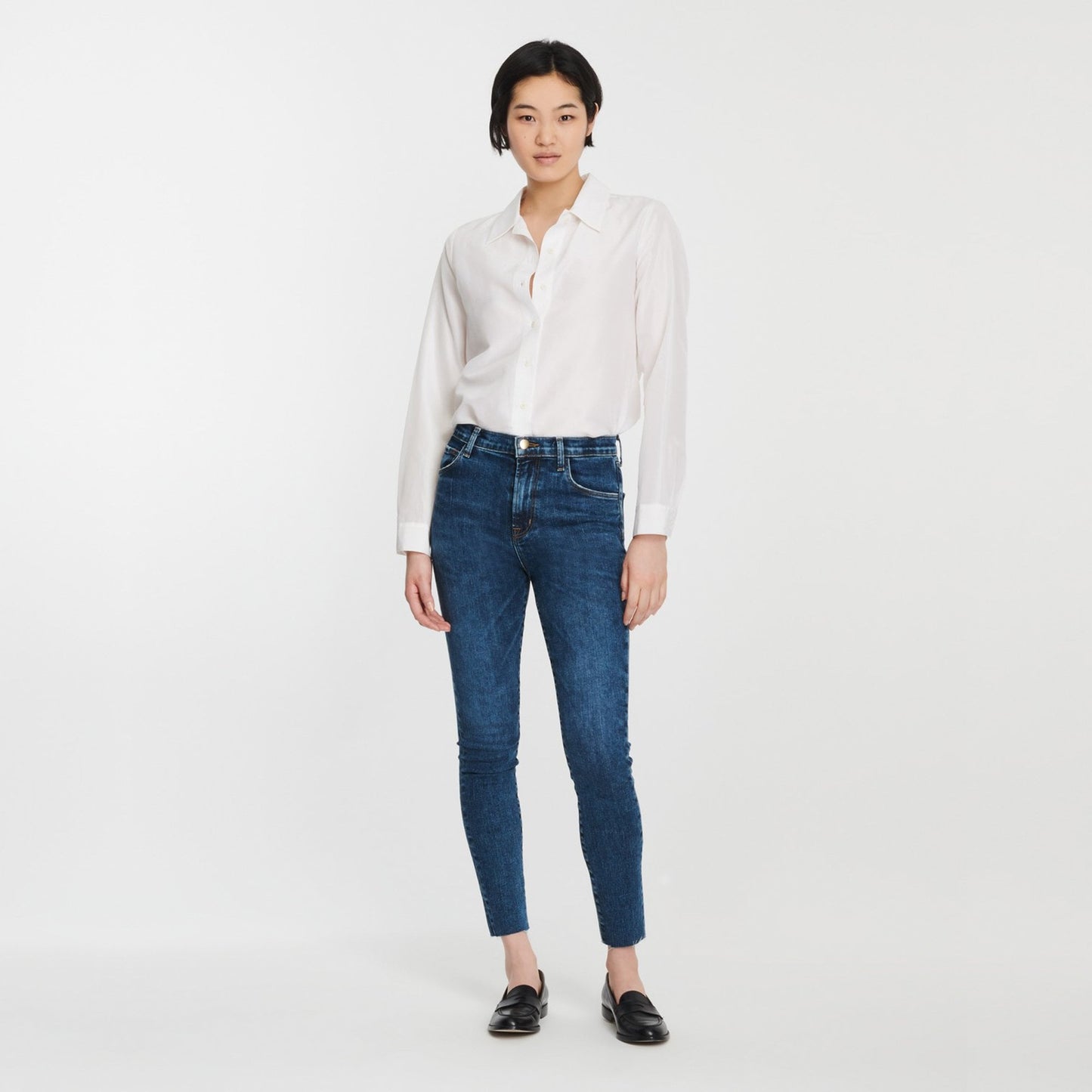 Leenah High Rise Ankle Skinny Jeans - Mason Raze