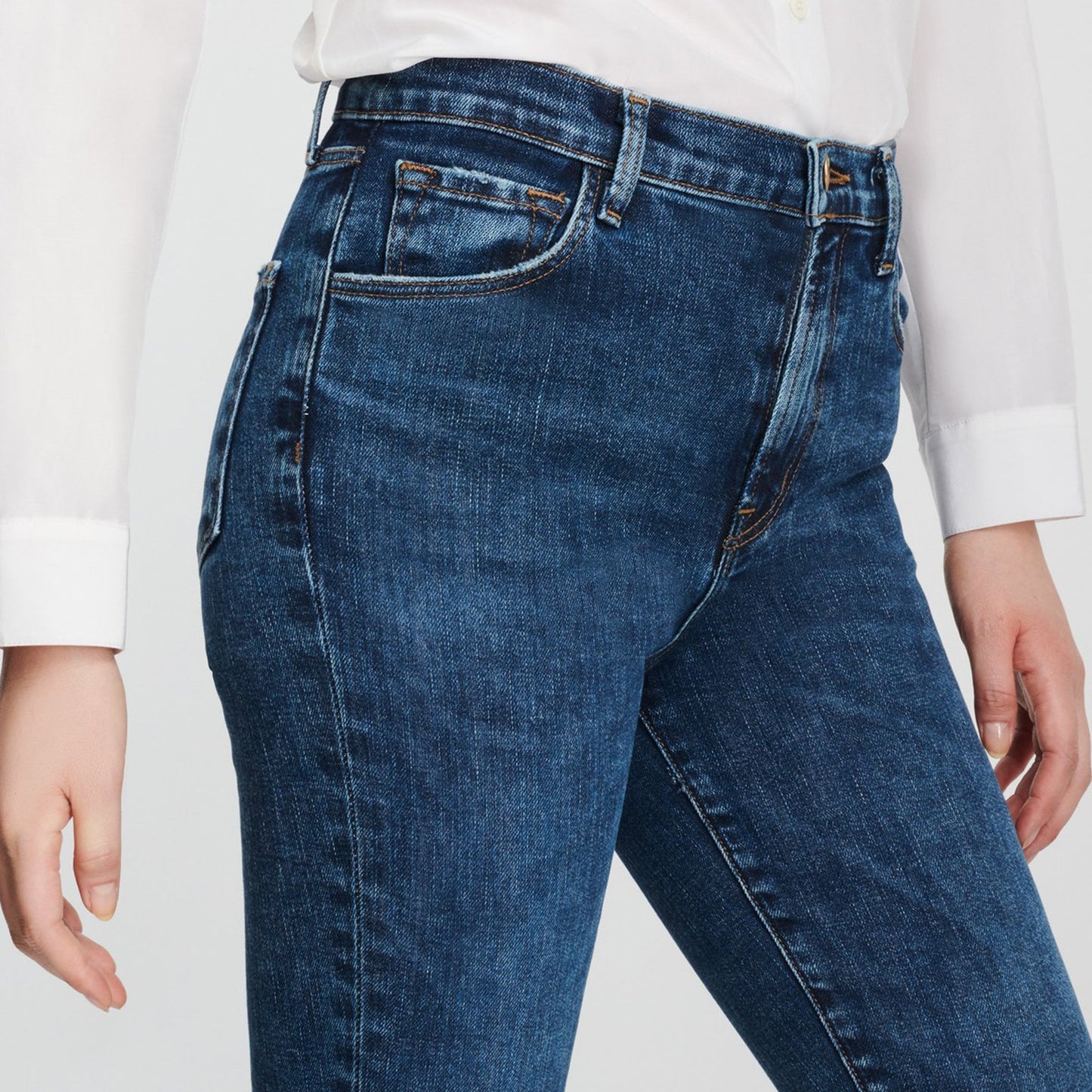 Leenah High Rise Ankle Skinny Jeans - Mason Raze