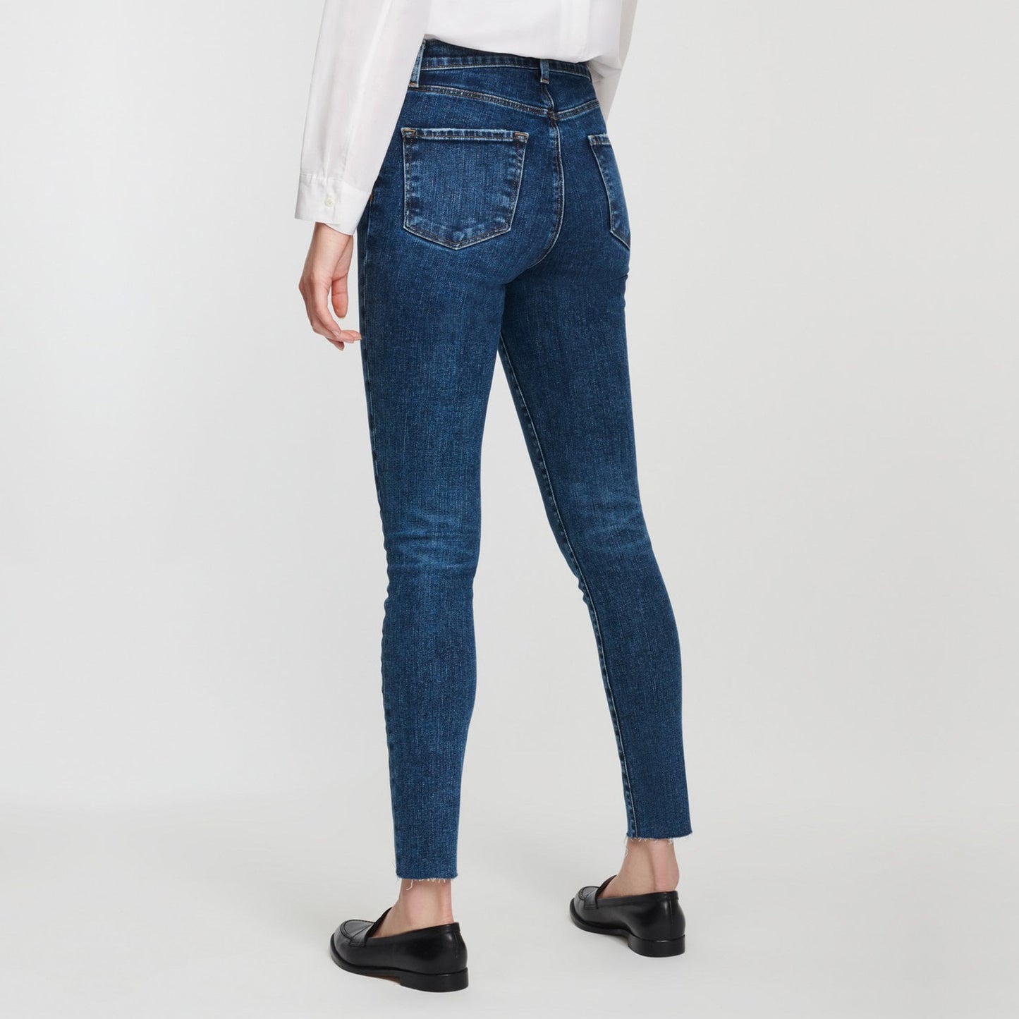 Leenah High Rise Ankle Skinny Jeans - Mason Raze