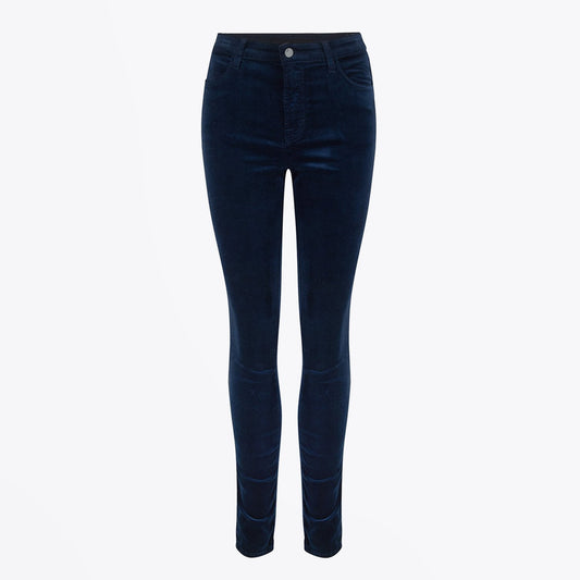 Maria High Rise Skinny Velvet Jeans - Night Out