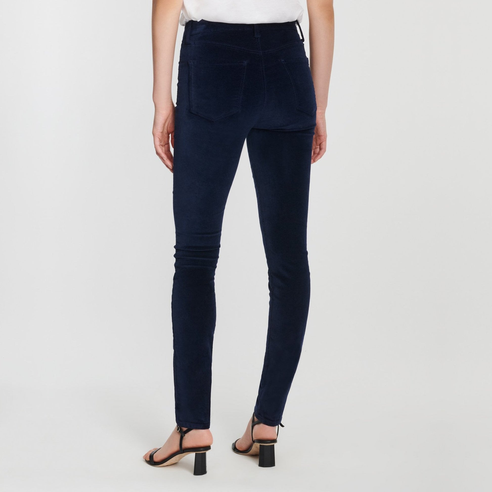 J Maria High Rise Skinny Velvet Jeans - Night Out