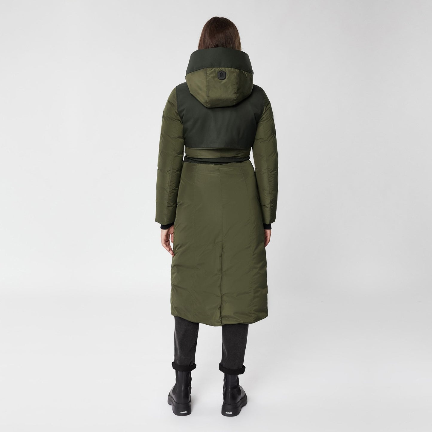 Leanne Hooded Down Coat - Army