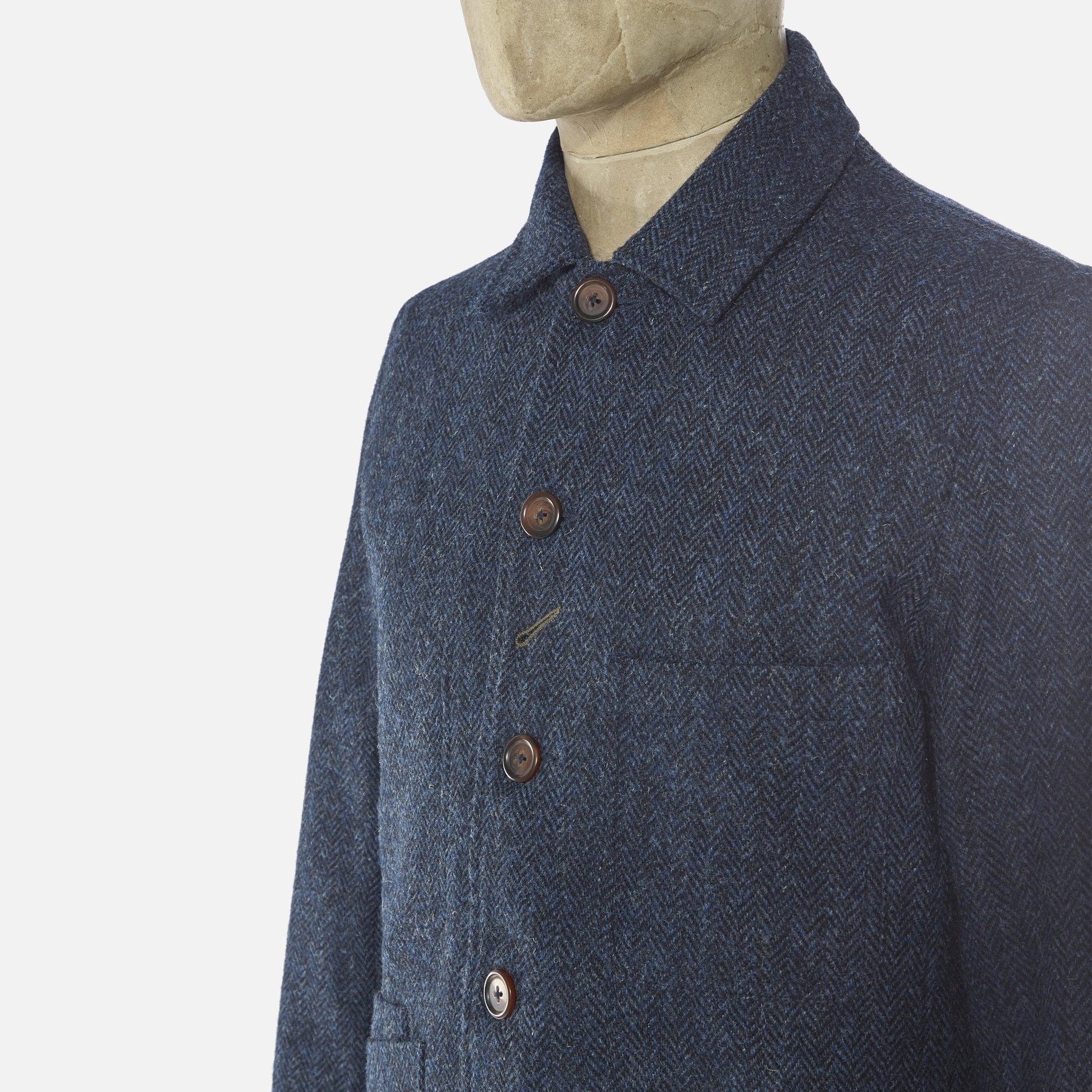 Universal Harris Tweed Bakers Jacket - Navy