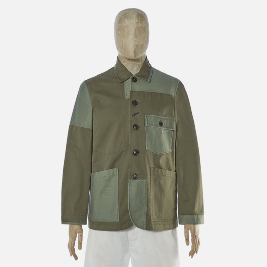 - Twill Patched Bakers Jacket - Green