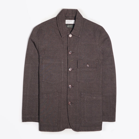 - Patched Mill Bakers Jacket - Brown