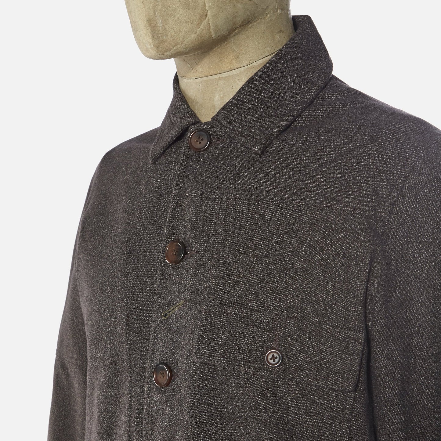 - Patched Mill Bakers Jacket - Brown