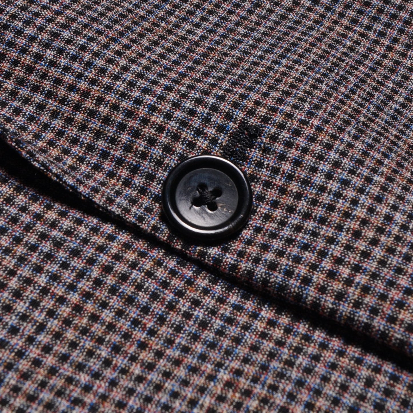 - Checked Wool Jacket - Brown